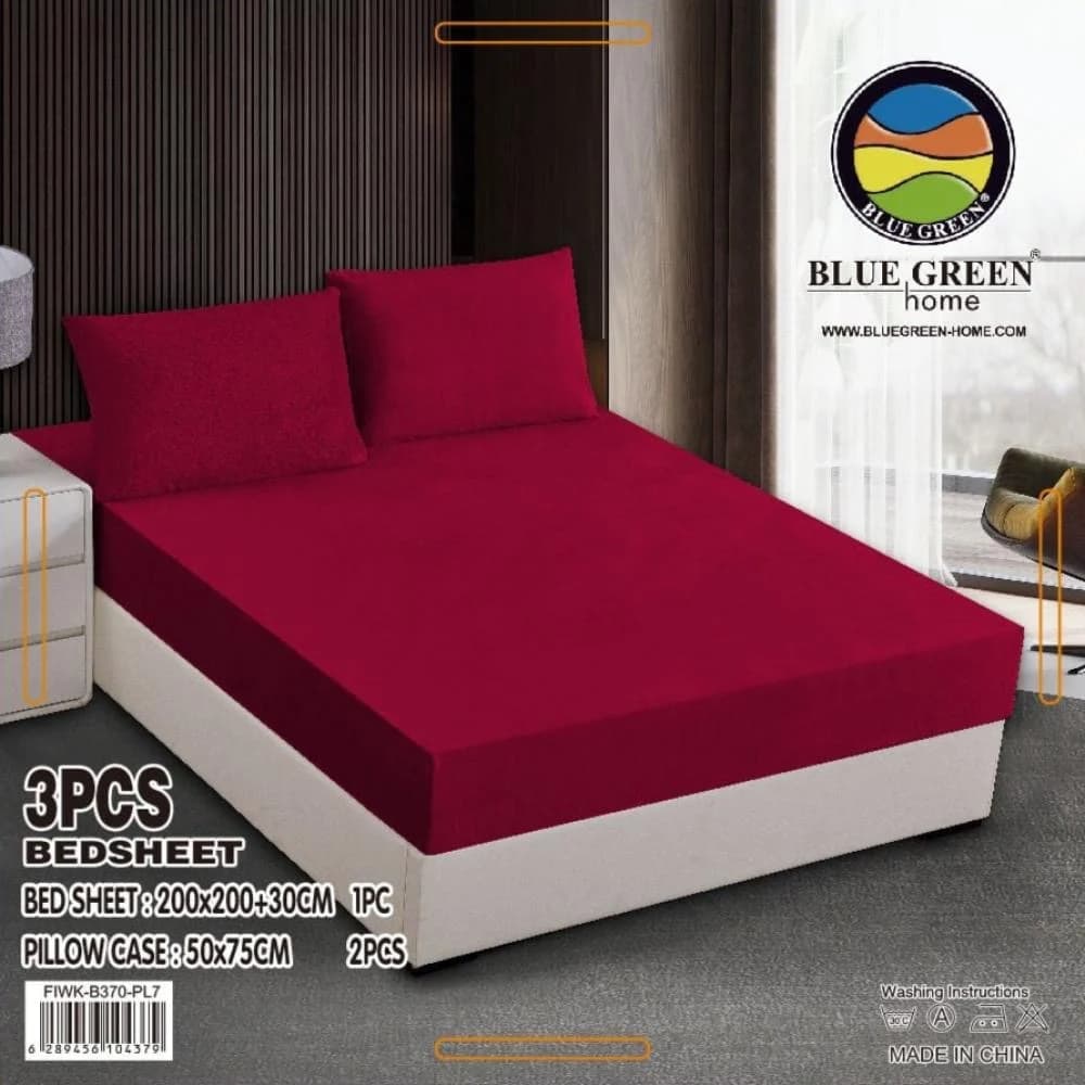 King Plain Bed Sheet Set
