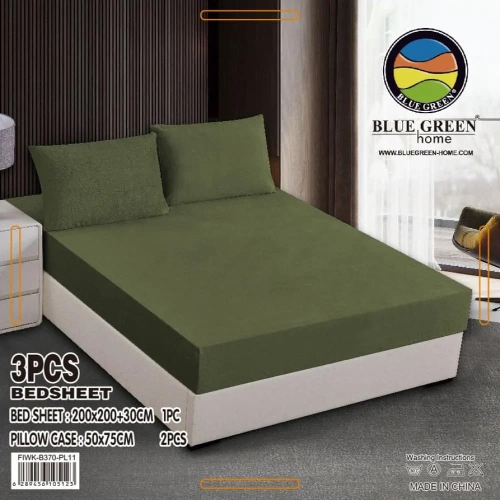 King Plain Bed Sheet Set 