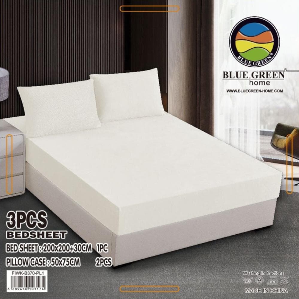 King Plain Bed Sheet Set