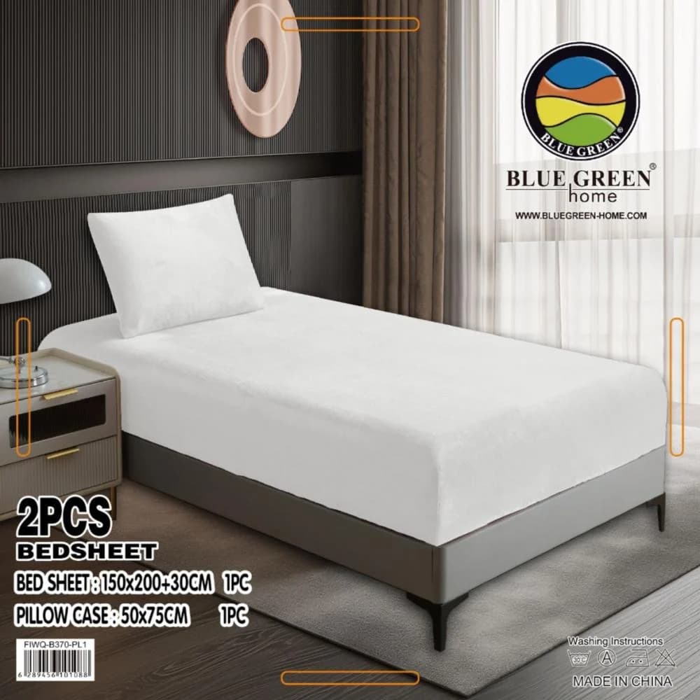 Queen Plain Velvet Bed Sheet
