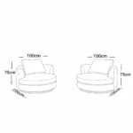 Beige Accent Chair Set – A Balance of Comfort and Beauty - Image 2