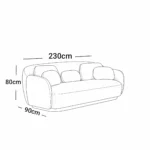 Elegant and Sophisticated Beige Sofa Set - Image 2