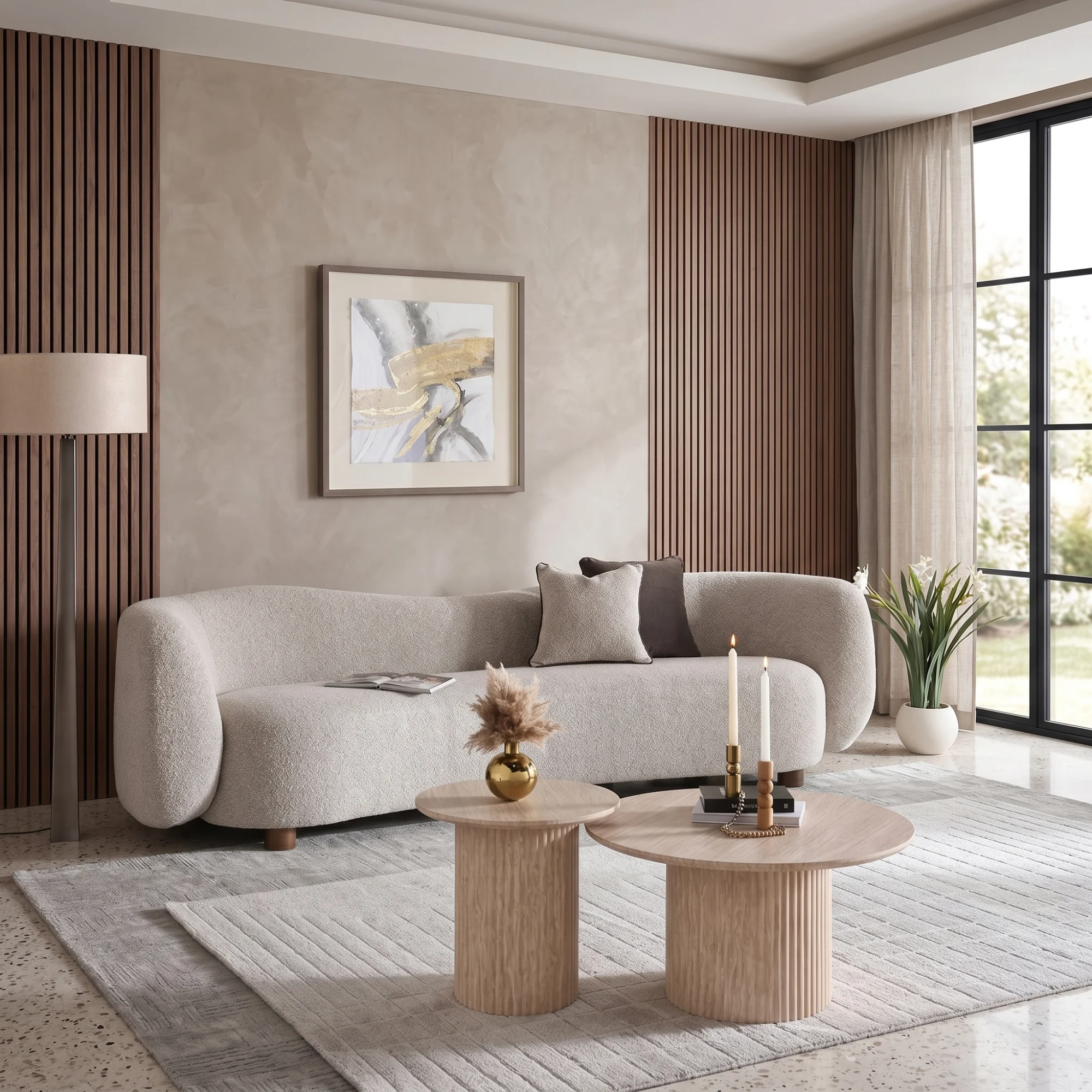 elegant-four-seater-sofa-in-beige-1.webp Elegant Four-Seater Sofa in Beige - Image 1