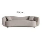 Elegant Four-Seater Sofa in Beige - Image 2