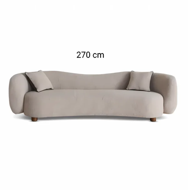 Elegant Four-Seater Sofa in Beige - Image 2