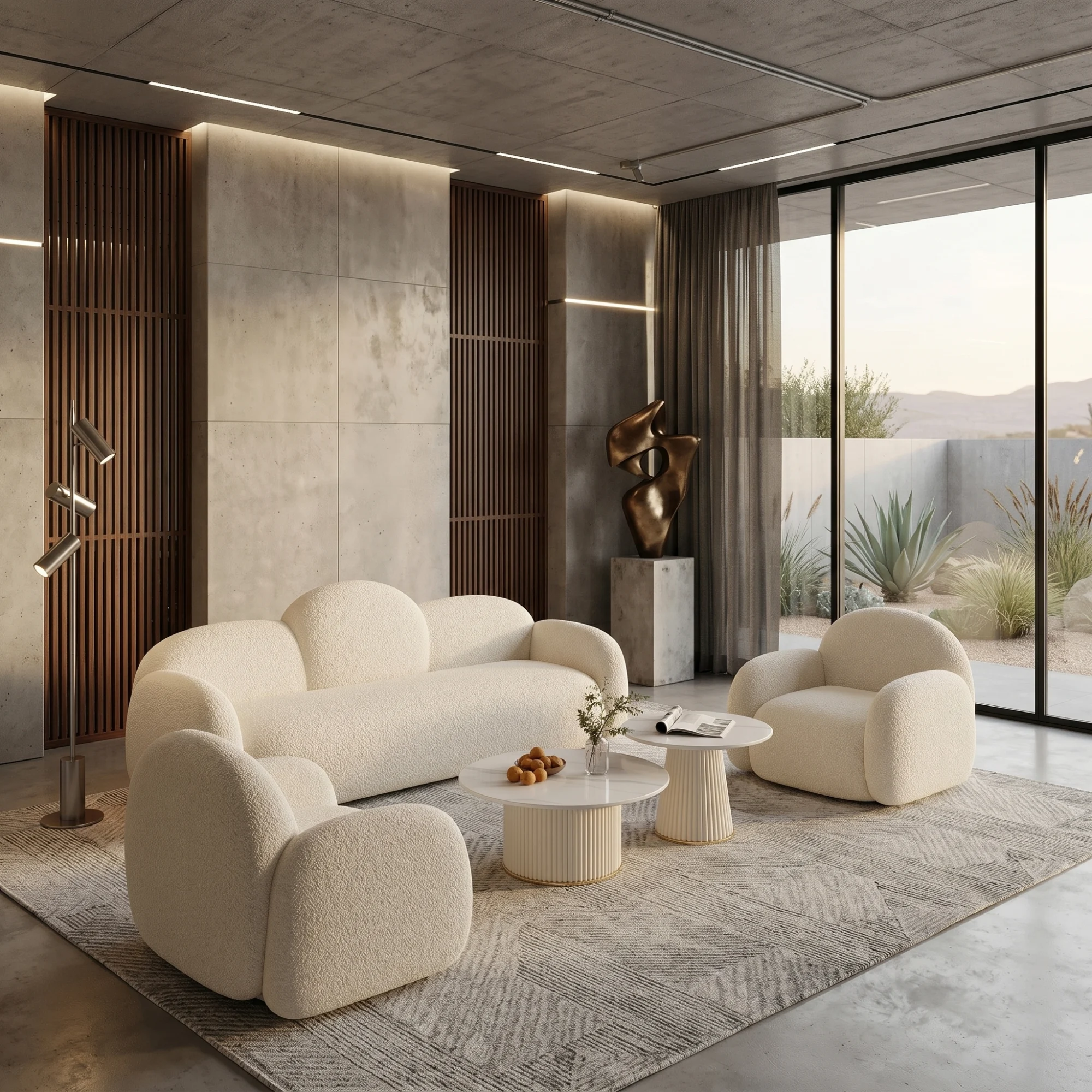 elegant-off-white-boucl-sofa-set-1.webp طقم كنب بوكليه بتصميم أنيق - لون أوف وايت - الصورة 1