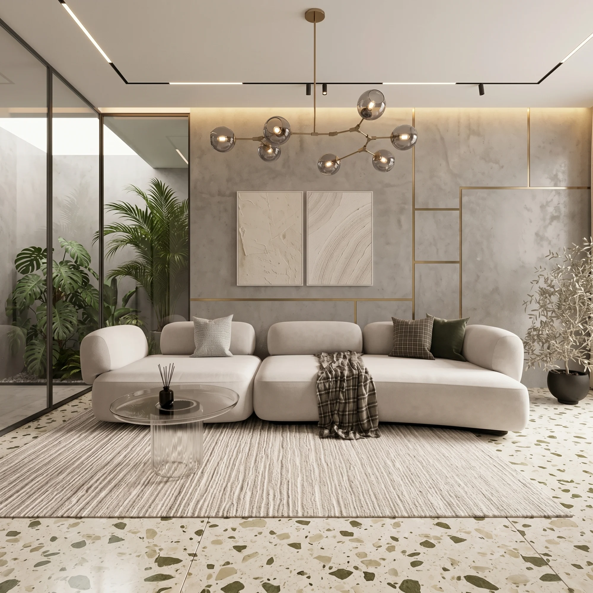 elegant-three-seater-sofa-in-a-distinctive-beige-color-1.webp كنب ثلاث مقاعد بتصميم أنيق و رائع - لون بيج مميز - الصورة 1