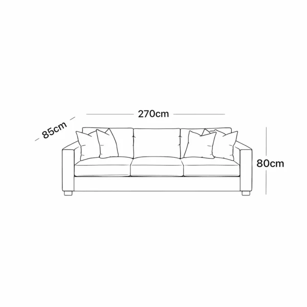 Heavy-Duty 5-Piece Sofa Set – Natural Seating Ergonomics & Extended 5-Year Warranty - Image 2
