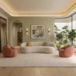طقم كنب عصري مع كرسيين بتصميم أنيق وراحة مثالية
