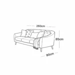 Imperial 4-Piece Living Lounge Set – Multi-Angle Modular Setup & Posture Relief - Image 2
