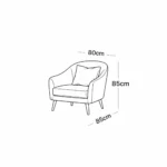 Imperial 4-Piece Living Lounge Set – Multi-Angle Modular Setup & Posture Relief - Image 3