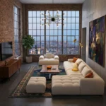 Imperial Off-White Sofa Set – Radiant Openness for Grand Open-Plan Salons