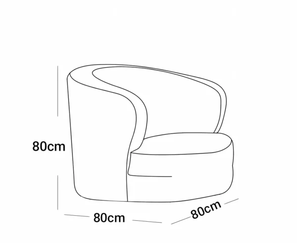 Luxury Curved Sofa Combining Modern Style and Beauty in Beige - Image 3