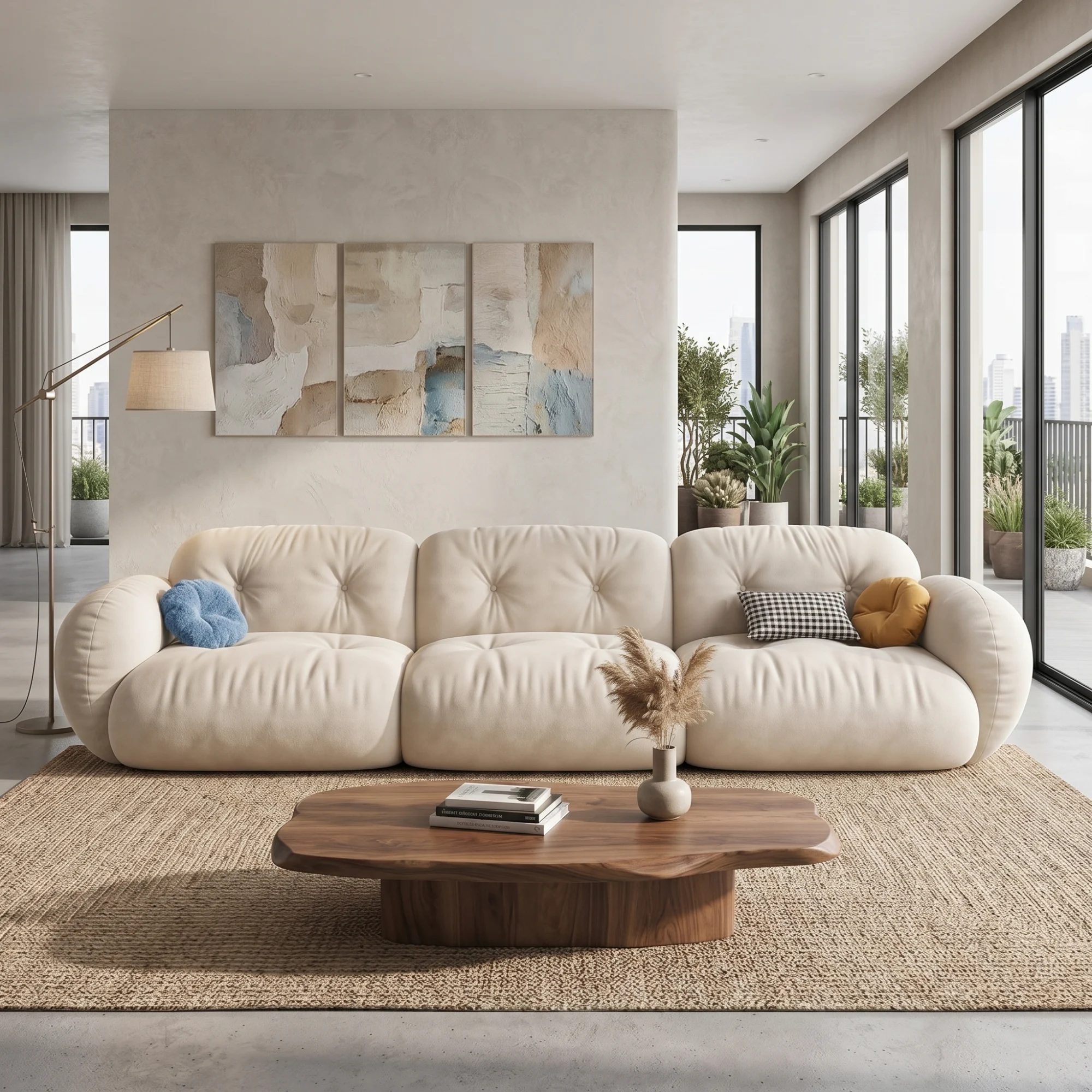luxury-modern-beige-sofa-refined-simplicity-everyday-comfort-1.webp كنب مودرن بيج بتصميم أنيق يجمع بين الراحة والبساطة - الصورة 1