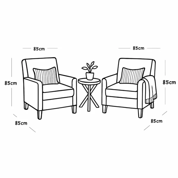 Luxury Off-White Accent Chair Set – Elegant Comfort for Any Space - Image 2