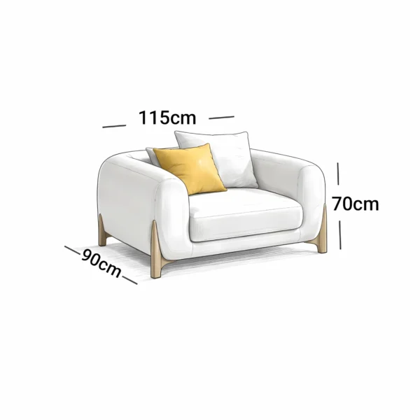 Luxury Off-White Sofa Set - Image 3