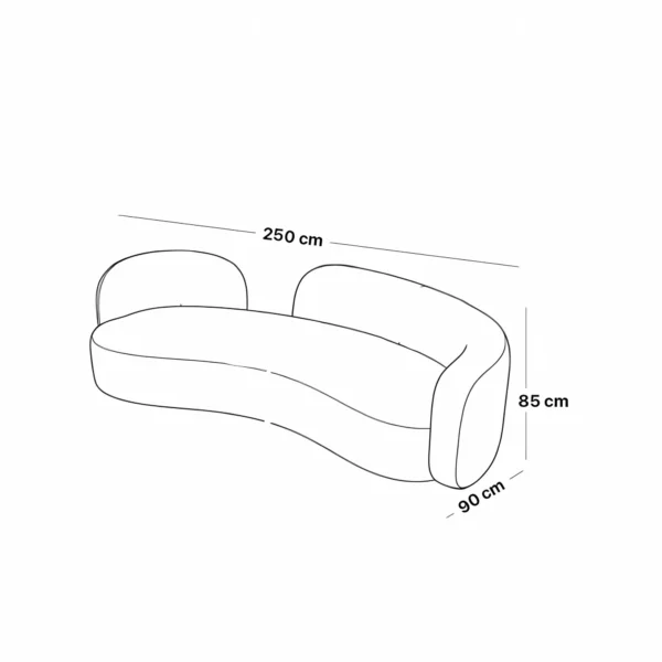 Luxury Off-White Three-Seater Sofa with Contemporary Appeal - Image 2