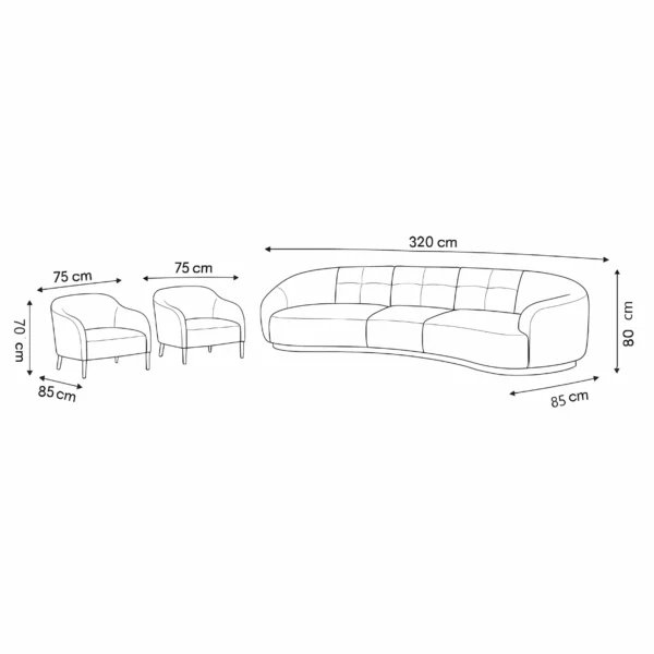 ⁦اكتشف فن الراحة الممزوج بالأناقة مع طقم كنب لا يقدّم لك مجرد مقاعد⁩ - الصورة ⁦2⁩