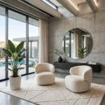 Off-White Accent Chair Set – Perfect for Living Rooms and Majlis Spaces