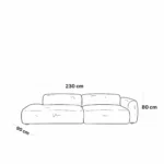 Premium Off-White 2-Seater Sofa – Subtle Luxury & Sleek Design - Image 2
