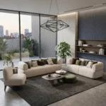 Premium Beige 3-Piece Sofa Set with Contemporary Design