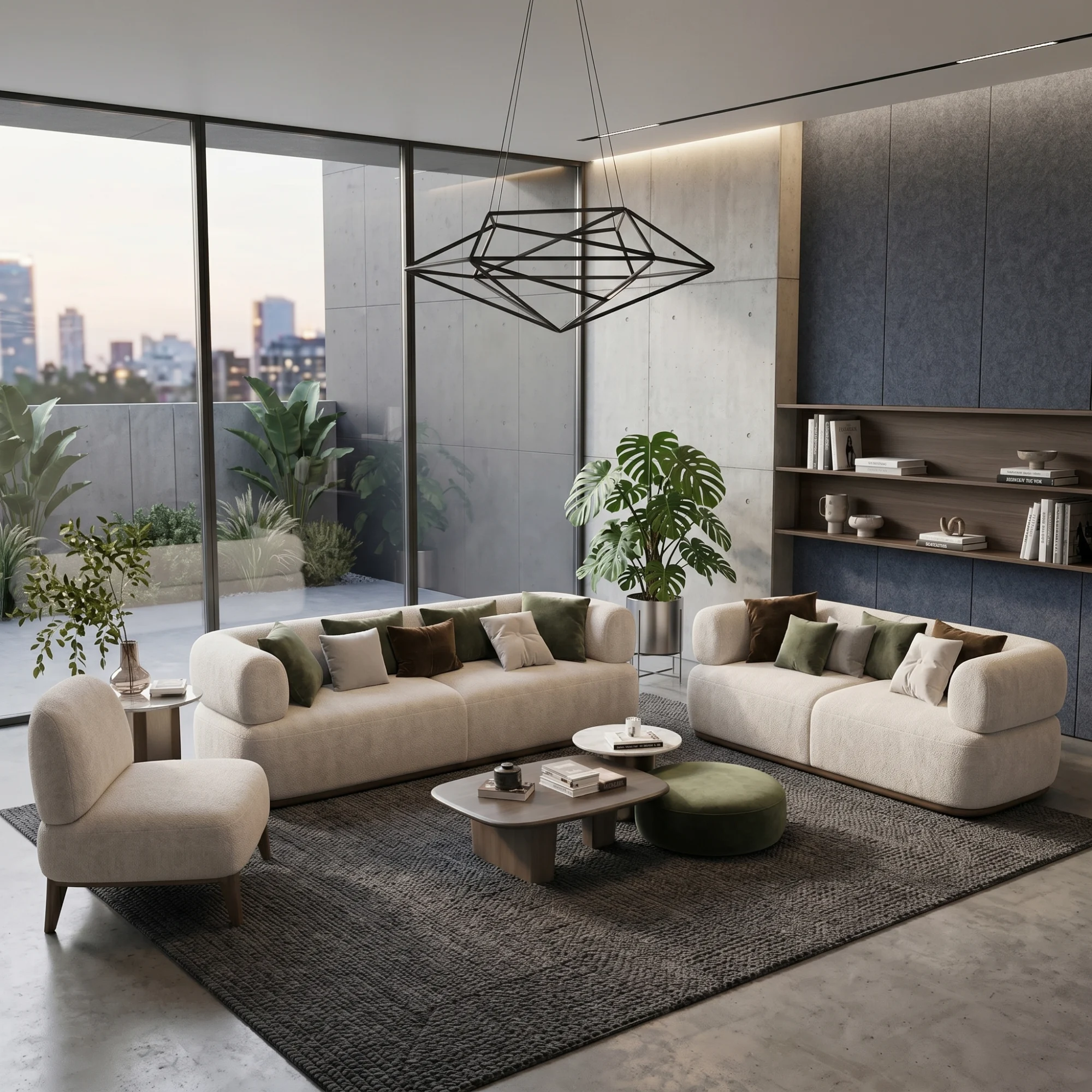 premium-beige-3-piece-sofa-set-with-contemporary-design-1.webp طقم كنب بتصميم أنيق عالي الجودة - لون بيج - الصورة 1