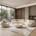 طقم كنب أوف وايت بتصميم عصري وإحساس راقي بالبساطة