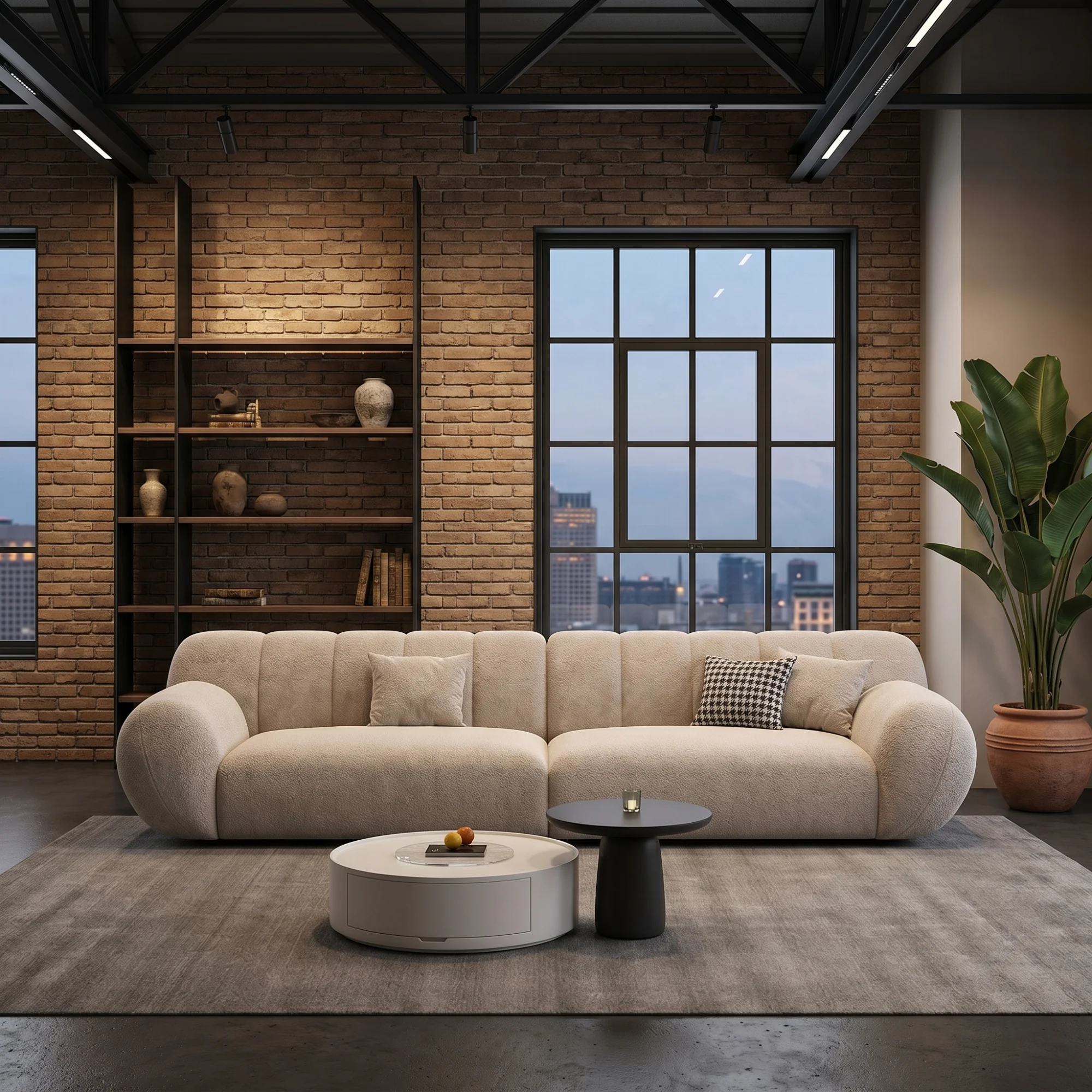 sleek-beige-2-seater-loveseat-smart-space-elegance-for-modern-apartments-1.webp كنب مقعدين للمساحات الصغيرة والحديثة - لون بيج هادئ وراقي - الصورة 1