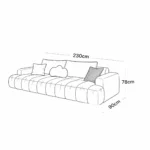 Urban Minimalist Sofa – Streamlined Profiles for Modern Lifestyles - Image 2